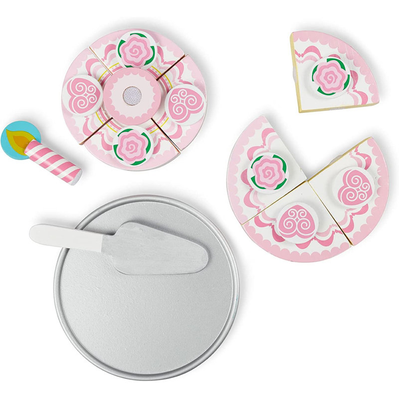 Melissa & Doug TripleLayer Party Cake Play Food Set & Reviews Wayfair